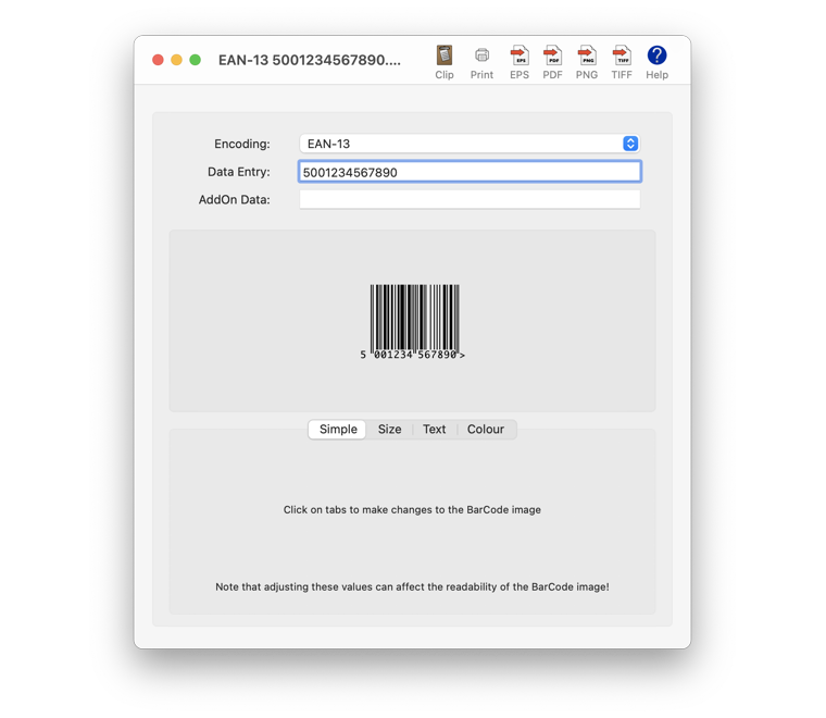 Scorpion BarCode Screenshot 1