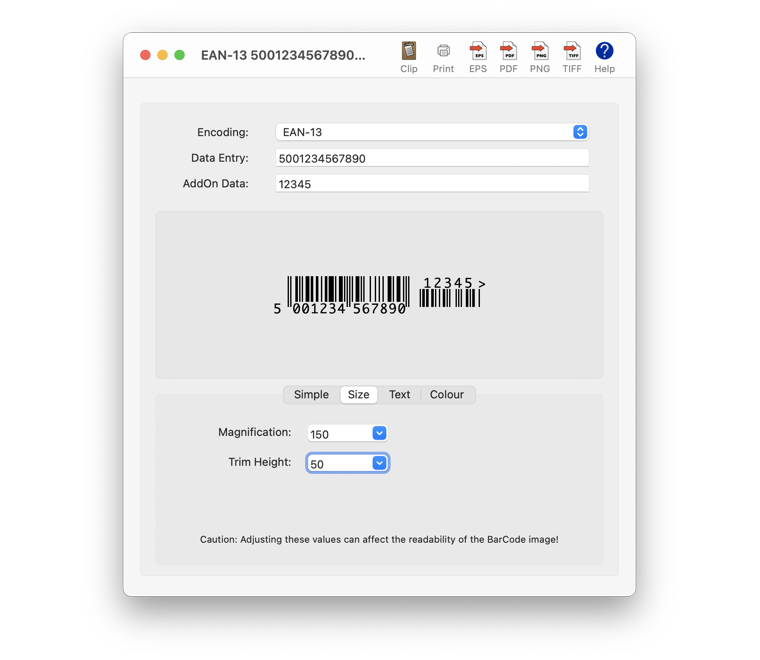 Scorpion BarCode Screenshot 2