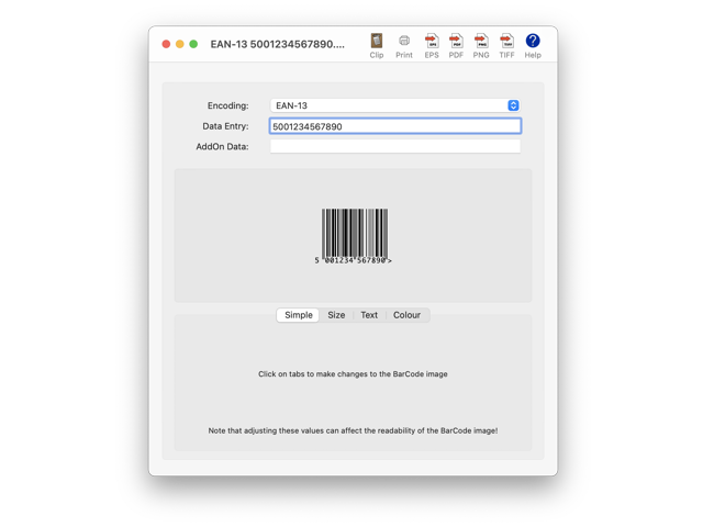 Scorpion BarCode Screen 01 Image