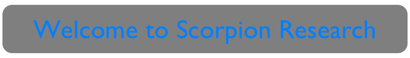 Scorpion Research Welcome Image